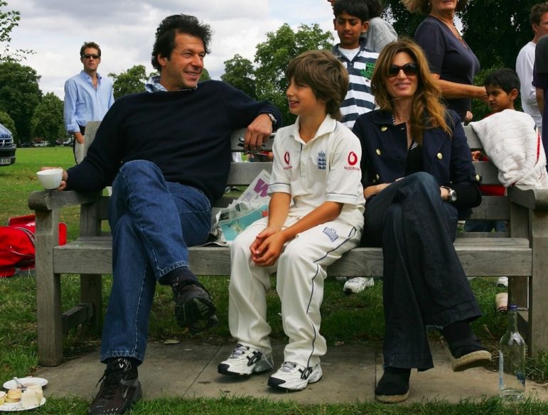 Imran Khan at UK cricket match in 2007